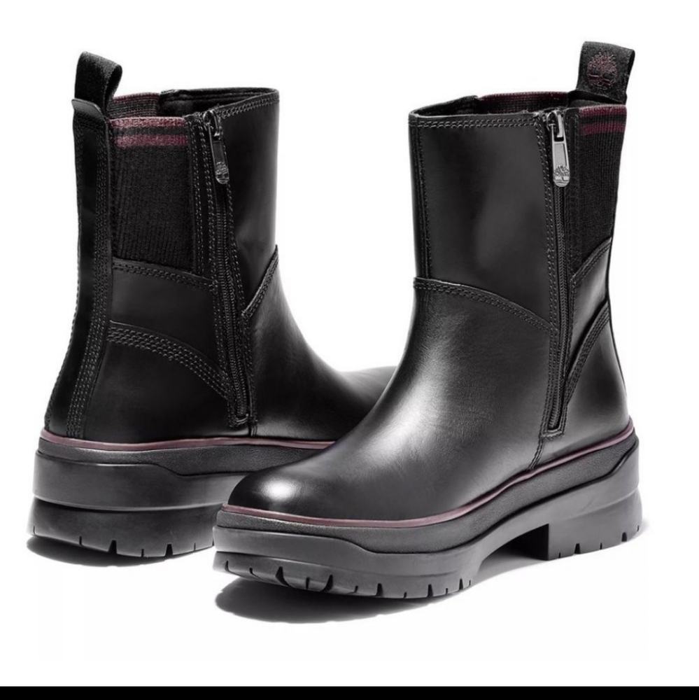 NEW IN BOX Timberland Malynn Side Zip Waterproof Leather Boots